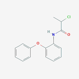 molecular formula C15H14ClNO2 B3374474 2-chloro-N-(2-phenoxyphenyl)propanamide CAS No. 1019448-46-4