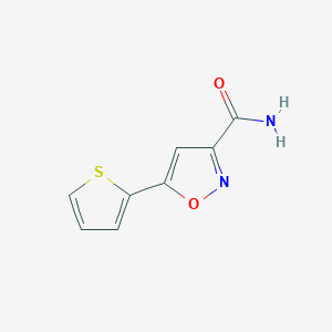 5-(Thiophen-2-yl)-1,2-oxazole-3-carboxamide