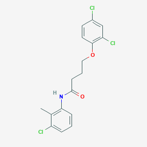 molecular formula C17H16Cl3NO2 B337455 N-(3-chloro-2-methylphenyl)-4-(2,4-dichlorophenoxy)butanamide 