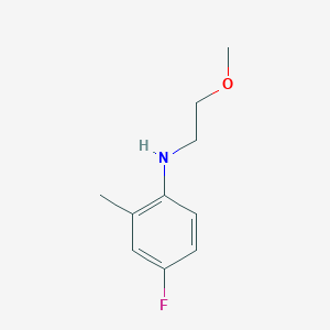 4-fluoro-N-(2-methoxyethyl)-2-methylaniline