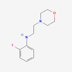 molecular formula C12H17FN2O B3374594 2-fluoro-N-[2-(morpholin-4-yl)ethyl]aniline CAS No. 1021133-89-0