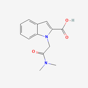molecular formula C13H14N2O3 B3374601 1-[(dimethylcarbamoyl)methyl]-1H-indole-2-carboxylic acid CAS No. 1021142-22-2