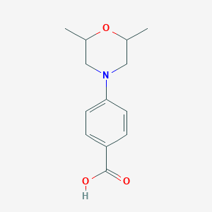 molecular formula C13H17NO3 B3374605 4-(2,6-Dimethylmorpholin-4-yl)benzoic acid CAS No. 1021243-39-9