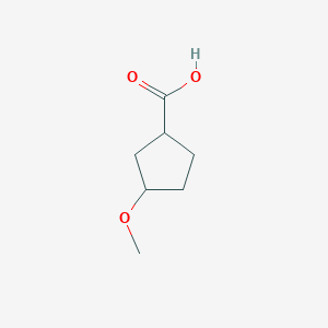 molecular formula C7H12O3 B3374619 3-Methoxycyclopentane-1-carboxylic acid CAS No. 102539-67-3