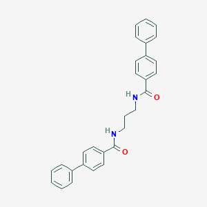 molecular formula C29H26N2O2 B337462 N-{3-[([1,1'-biphenyl]-4-ylcarbonyl)amino]propyl}[1,1'-biphenyl]-4-carboxamide 