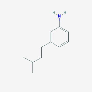 molecular formula C11H17N B3374652 3-(3-Methylbutyl)aniline CAS No. 1028100-32-4