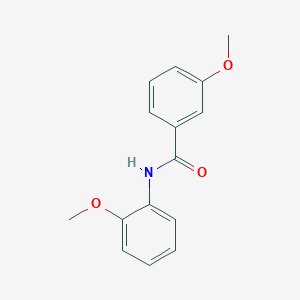 molecular formula C15H15NO3 B337469 3-methoxy-N-(2-methoxyphenyl)benzamide 