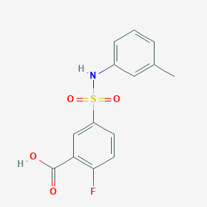 2-Fluoro-5-[(3-methylphenyl)sulfamoyl]benzoic acid