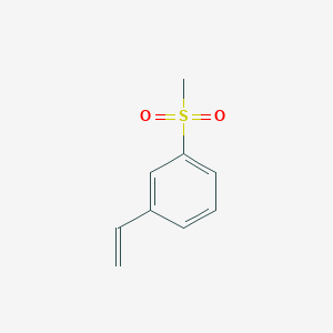 molecular formula C9H10O2S B3374700 Benzene, 1-ethenyl-3-(methylsulfonyl)- CAS No. 103262-81-3