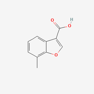 molecular formula C10H8O3 B3374703 7-Methyl-1-benzofuran-3-carboxylic acid CAS No. 1033196-18-7