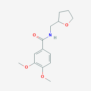 molecular formula C14H19NO4 B337472 3,4-dimethoxy-N-(tetrahydro-2-furanylmethyl)benzamide 