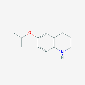 molecular formula C12H17NO B3374748 6-(Propan-2-yloxy)-1,2,3,4-tetrahydroquinoline CAS No. 1037163-65-7