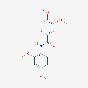 molecular formula C17H19NO5 B337475 N-(2,4-dimethoxyphenyl)-3,4-dimethoxybenzamide 