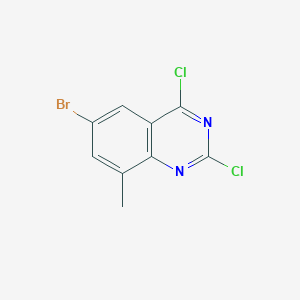 molecular formula C9H5BrCl2N2 B3374772 6-Bromo-2,4-dichloro-8-methylquinazoline CAS No. 1039736-74-7