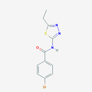 molecular formula C11H10BrN3OS B337480 4-bromo-N-(5-ethyl-1,3,4-thiadiazol-2-yl)benzamide 