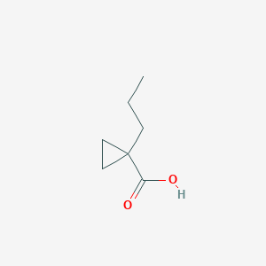 molecular formula C7H12O2 B3374804 1-Propylcyclopropane-1-carboxylic acid CAS No. 104131-82-0
