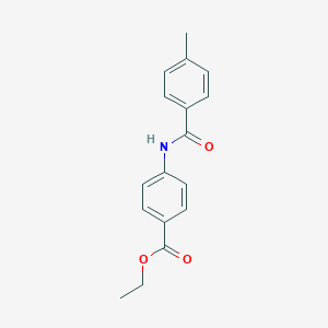 molecular formula C17H17NO3 B337481 Ethyl 4-[(4-methylbenzoyl)amino]benzoate 