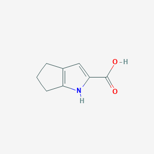 molecular formula C8H9NO2 B3374812 1,4,5,6-Tetrahydrocyclopenta[b]pyrrole-2-carboxylic acid CAS No. 1041429-45-1