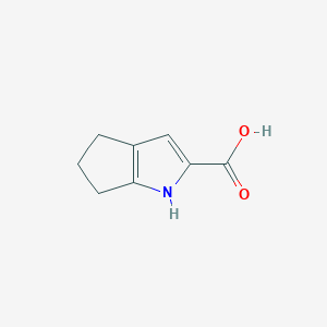 molecular formula C8H9NO2 B3374812 1H,4H,5H,6H-cyclopenta[b]pyrrole-2-carboxylic acid CAS No. 1041429-45-1