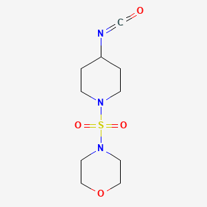 molecular formula C10H17N3O4S B3374854 4-[(4-Isocyanatopiperidin-1-yl)sulfonyl]morpholine CAS No. 1042782-15-9