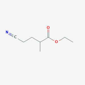 molecular formula C8H13NO2 B3374855 Ethyl 4-cyano-2-methylbutanoate CAS No. 10444-16-3