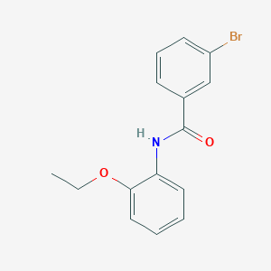 molecular formula C15H14BrNO2 B337491 3-bromo-N-(2-ethoxyphenyl)benzamide 