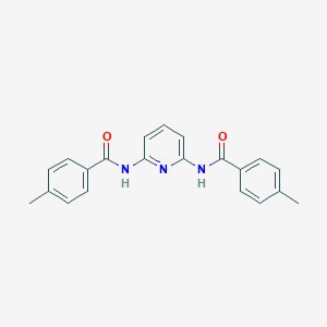 molecular formula C21H19N3O2 B337492 4-methyl-N-{6-[(4-methylbenzoyl)amino]-2-pyridinyl}benzamide 