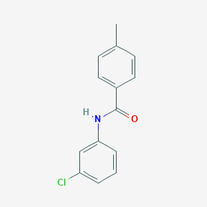 molecular formula C14H12ClNO B337493 N-(3-chlorophenyl)-4-methylbenzamide 