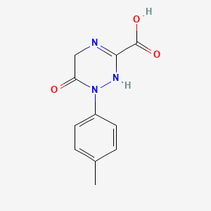 molecular formula C11H11N3O3 B3374976 1-(4-Methylphenyl)-6-oxo-1,4,5,6-tetrahydro-1,2,4-triazine-3-carboxylic acid CAS No. 1049873-16-6