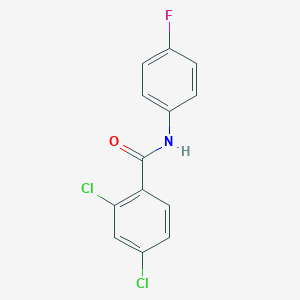 molecular formula C13H8Cl2FNO B337504 2,4-dichloro-N-(4-fluorophenyl)benzamide 