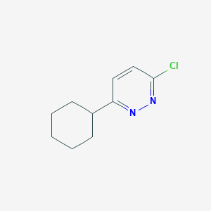 molecular formula C10H13ClN2 B3375066 3-Chloro-6-cyclohexylpyridazine CAS No. 105538-78-1