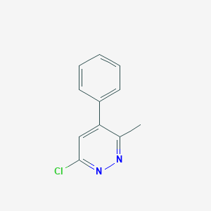 molecular formula C11H9ClN2 B3375071 Pyridazine, 6-chloro-3-methyl-4-phenyl- CAS No. 105538-79-2