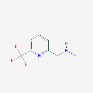 molecular formula C8H9F3N2 B3375092 N-Methyl-1-(6-(trifluoromethyl)pyridin-2-yl)methanamine CAS No. 1060810-91-4