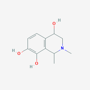 molecular formula C11H15NO3 B033751 1,2,3,4-Tetrahydro-1,2-dimethyl-4,7,8-isoquinolinetriol CAS No. 102830-22-8
