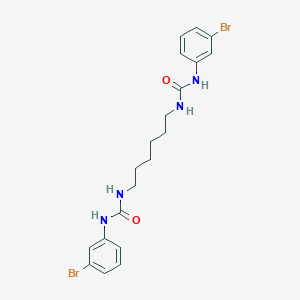 molecular formula C20H24Br2N4O2 B337511 N-(6-{[(3-bromoanilino)carbonyl]amino}hexyl)-N'-(3-bromophenyl)urea 