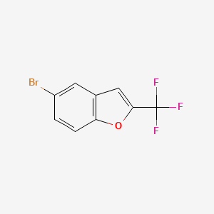 molecular formula C9H4BrF3O B3375119 2-(Trifluoromethyl)-5-bromobenzofuran CAS No. 1067238-69-0