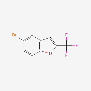 molecular formula C9H4BrF3O B3375119 5-Bromo-2-(trifluoromethyl)benzofuran CAS No. 1067238-69-0