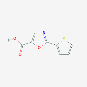 molecular formula C8H5NO3S B3375122 2-(Thiophen-2-yl)-1,3-oxazole-5-carboxylic acid CAS No. 106833-80-1
