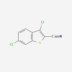 molecular formula C9H3Cl2NS B3375145 3,6-Dichloro-1-benzothiophene-2-carbonitrile CAS No. 1071350-10-1