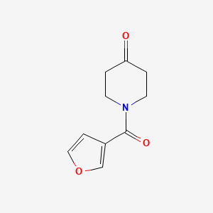 molecular formula C10H11NO3 B3375194 1-(Furan-3-carbonyl)piperidin-4-one CAS No. 108206-23-1