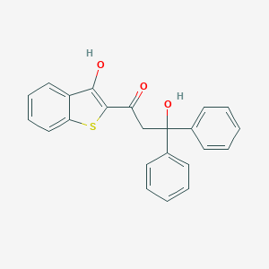 molecular formula C23H18O3S B337522 3-Hydroxy-1-(3-hydroxy-1-benzothiophen-2-yl)-3,3-diphenylpropan-1-one 