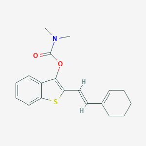 molecular formula C19H21NO2S B337523 2-[2-(1-Cyclohexen-1-yl)vinyl]-1-benzothien-3-yl dimethylcarbamate 