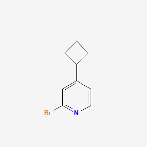 molecular formula C9H10BrN B3375249 2-Bromo-4-cyclobutylpyridine CAS No. 1086381-55-6