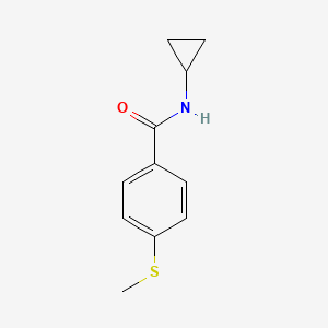 N-cyclopropyl-4-(methylsulfanyl)benzamide