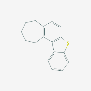 molecular formula C17H16S B337528 2,3,4,5-tetrahydro-1H-benzo[b]cyclohepta[5,6]benzo[1,2-d]thiophene 