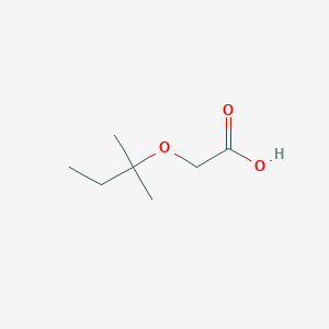 molecular formula C7H14O3 B3375288 2-[(2-Methylbutan-2-yl)oxy]acetic acid CAS No. 1092298-70-8