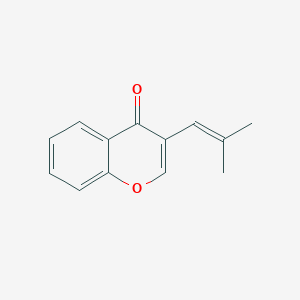 molecular formula C13H12O2 B337530 3-(2-Methylprop-1-enyl)chromen-4-one 