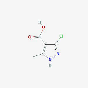 molecular formula C5H5ClN2O2 B3375309 5-Chloro-3-methyl-1H-pyrazole-4-carboxylic acid CAS No. 1093414-62-0