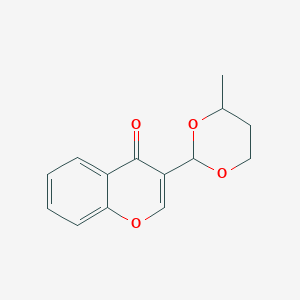 molecular formula C14H14O4 B337531 3-(4-methyl-1,3-dioxan-2-yl)-4H-chromen-4-one 