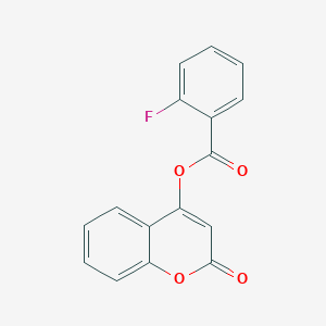 molecular formula C16H9FO4 B337532 2-oxo-2H-chromen-4-yl 2-fluorobenzoate 